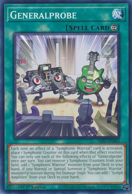 Generalprobe - Dimension Force YuGiOh trading card