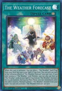 The Weather Forecast - Dimension Force (DIFO) #DIFO-EN063 - Super Rare YuGiOh Trading Card