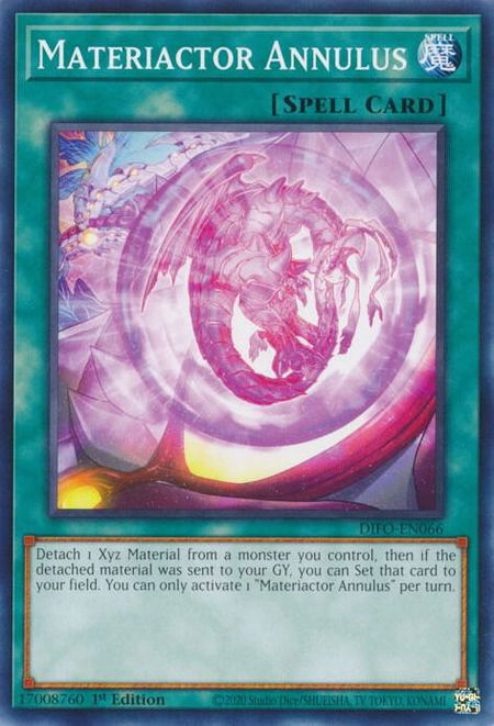Materiactor Annulus - Dimension Force YuGiOh trading card