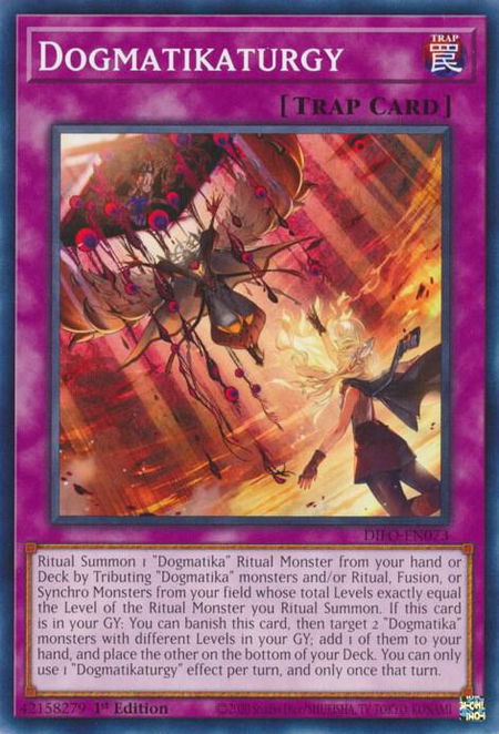 Dogmatikaturgy - Dimension Force YuGiOh trading card