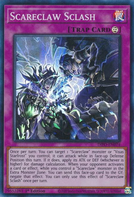 Scareclaw Sclash trading card from Dimension Force Scareclaw Sclash - Dimension Force YuGiOh trading card
