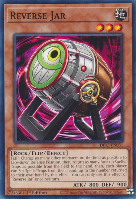 Reverse Jar - Dimension Force YuGiOh trading card