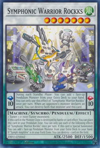 Symphonic Warrior Rockks - Dimension Force (DIFO) #DIFO-EN042 - Common / Short Print YuGiOh Trading Card