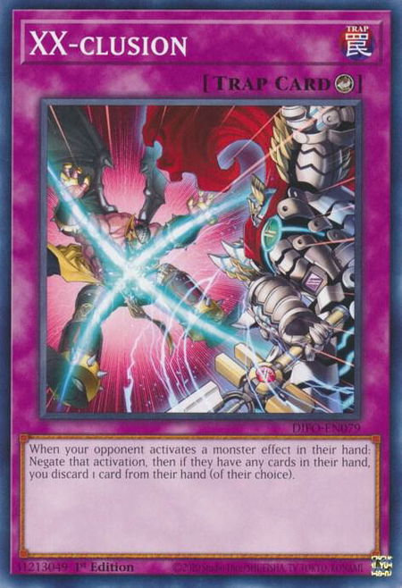 XX-clusion trading card from Dimension Force XX-clusion - Dimension Force YuGiOh trading card