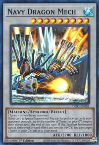 Navy Dragon Mech - Dimension Force (DIFO) #DIFO-EN082 - Super Rare YuGiOh Trading Card