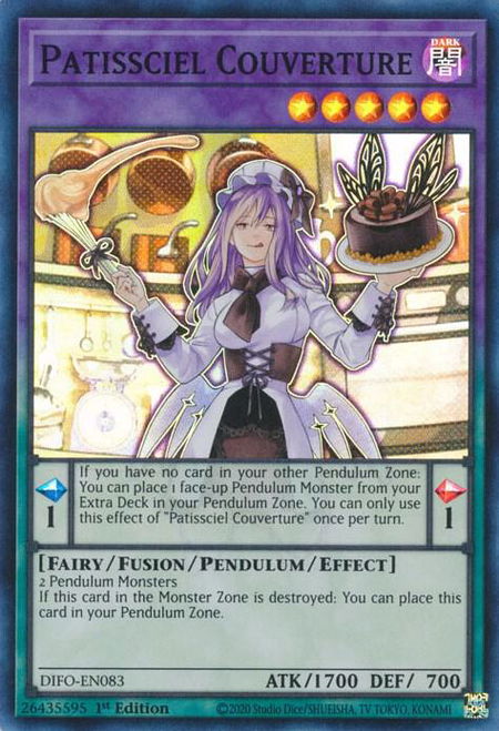 Patissciel Couverture - Dimension Force YuGiOh trading card
