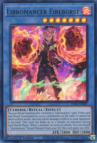 Libromancer Fireburst - Dimension Force (DIFO) #DIFO-EN087 - Ultra Rare YuGiOh Trading Card
