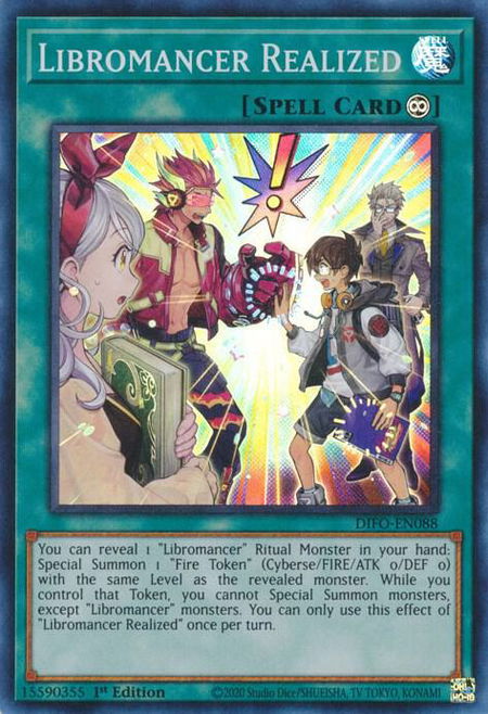 Libromancer Realized - Dimension Force YuGiOh trading card