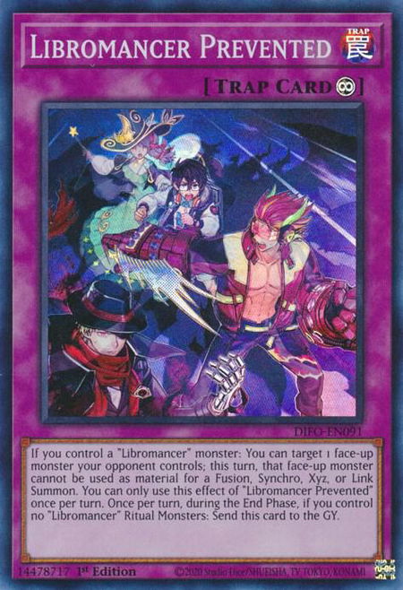 Libromancer Prevented - Dimension Force YuGiOh trading card