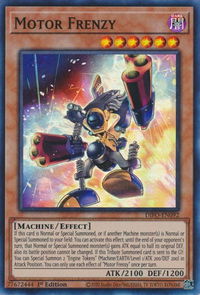 Motor Frenzy - Dimension Force (DIFO) #DIFO-EN092 - Super Rare YuGiOh Trading Card