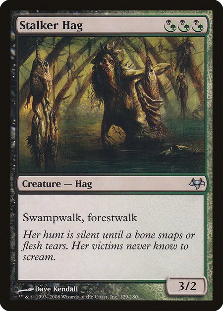 Stalker Hag trading card from Eventide Stalker Hag - Eventide Magic: The Gathering trading card