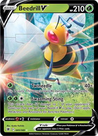 Beedrill V - SWSH10: Astral Radiance (SWSH10) #001/189 - Ultra Rare Pokémon Trading Card