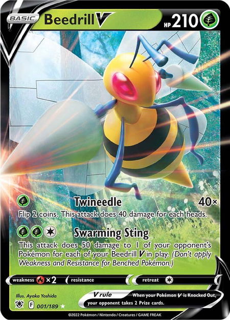 Beedrill V - SWSH10: Astral Radiance Pokémon trading card