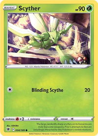 Scyther (004) - SWSH10: Astral Radiance (SWSH10) #004/189 - Common Pokémon Trading Card