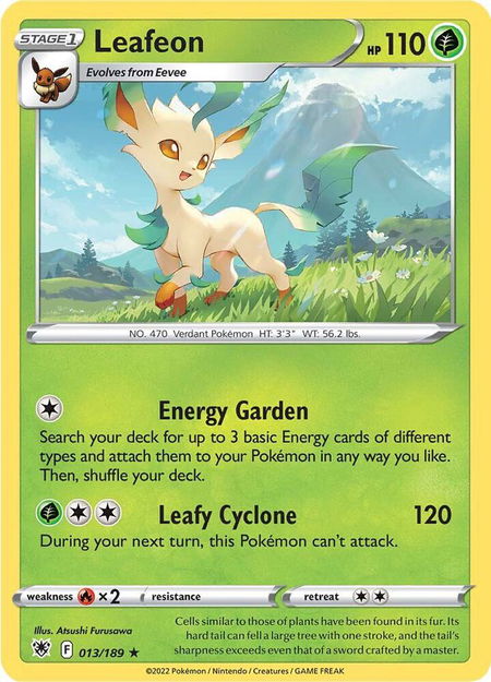 Leafeon - SWSH10: Astral Radiance Pokémon trading card