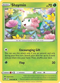 Shaymin - SWSH10: Astral Radiance (SWSH10) #014/189 - Rare Pokémon Trading Card