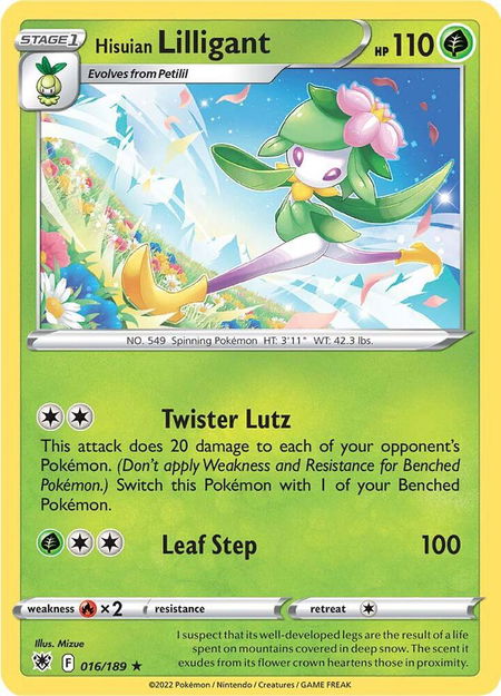 Hisuian Lilligant - SWSH10: Astral Radiance Pokémon trading card