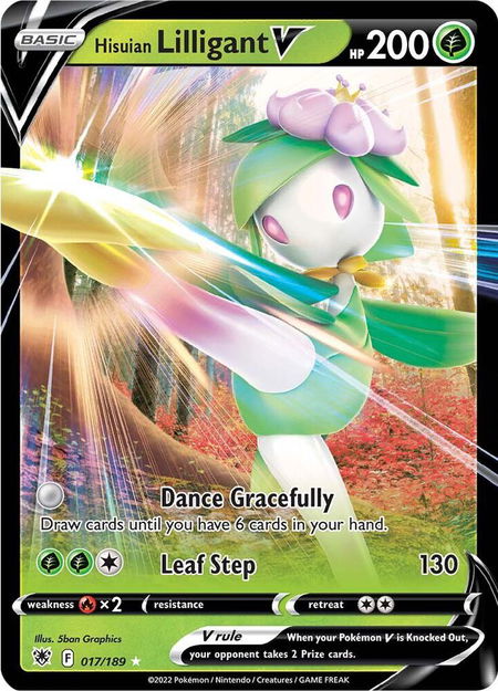 Hisuian Lilligant V - SWSH10: Astral Radiance Pokémon trading card