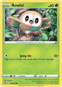 Rowlet - SWSH10: Astral Radiance (SWSH10) #019/189 - Common Pokémon Trading Card