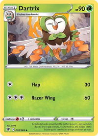 Dartrix - SWSH10: Astral Radiance (SWSH10) #020/189 - Uncommon Pokémon Trading Card