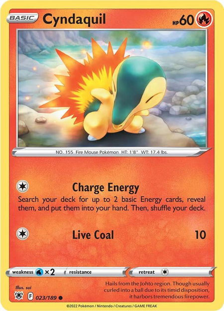 Cyndaquil - SWSH10: Astral Radiance Pokémon trading card