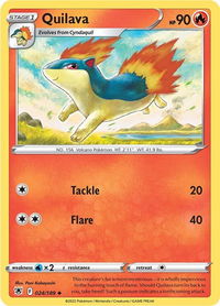 Quilava - SWSH10: Astral Radiance (SWSH10) #024/189 - Uncommon Pokémon Trading Card