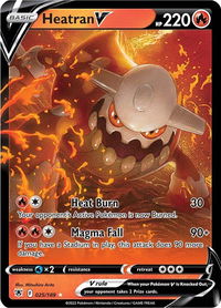 Heatran V - SWSH10: Astral Radiance (SWSH10) #025/189 - Ultra Rare Pokémon Trading Card