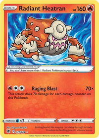 Radiant Heatran - SWSH10: Astral Radiance (SWSH10) #027/189 - Radiant Rare Pokémon Trading Card