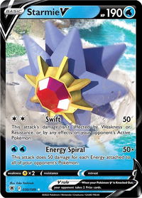 Starmie V - SWSH10: Astral Radiance (SWSH10) #030/189 - Ultra Rare Pokémon Trading Card
