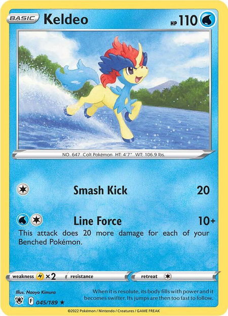 Keldeo - SWSH10: Astral Radiance Pokémon trading card