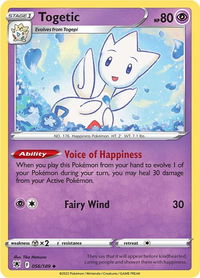 Togetic - SWSH10: Astral Radiance (SWSH10) #056/189 - Uncommon Pokémon Trading Card
