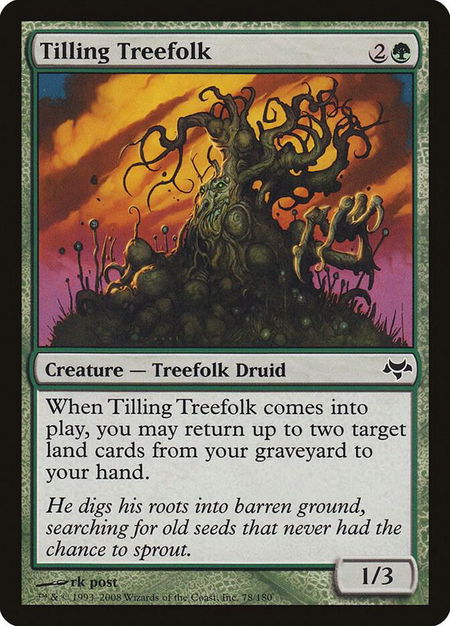 Tilling Treefolk - Eventide Magic: The Gathering trading card