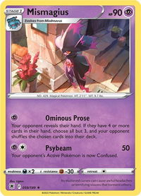 Mismagius - SWSH10: Astral Radiance (SWSH10) #059/189 - Rare Pokémon Trading Card