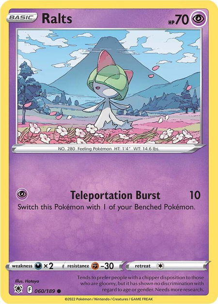 Ralts - SWSH10: Astral Radiance Pokémon trading card