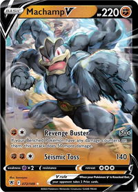 Machamp V - SWSH10: Astral Radiance (SWSH10) #072/189 - Ultra Rare Pokémon Trading Card