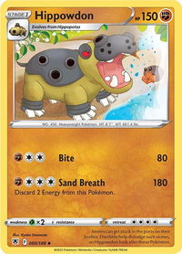 Hippowdon - SWSH10: Astral Radiance (SWSH10) #080/189 - Uncommon Pokémon Trading Card