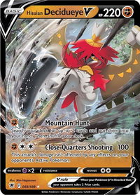 Hisuian Decidueye V - SWSH10: Astral Radiance (SWSH10) #083/189 - Ultra Rare Pokémon Trading Card