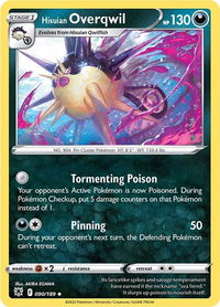 Hisuian Overqwil (90) - SWSH10: Astral Radiance (SWSH10) #090/189 - Uncommon Pokémon Trading Card