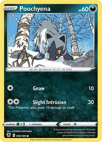 Poochyena - SWSH10: Astral Radiance (SWSH10) #095/189 - Common Pokémon Trading Card