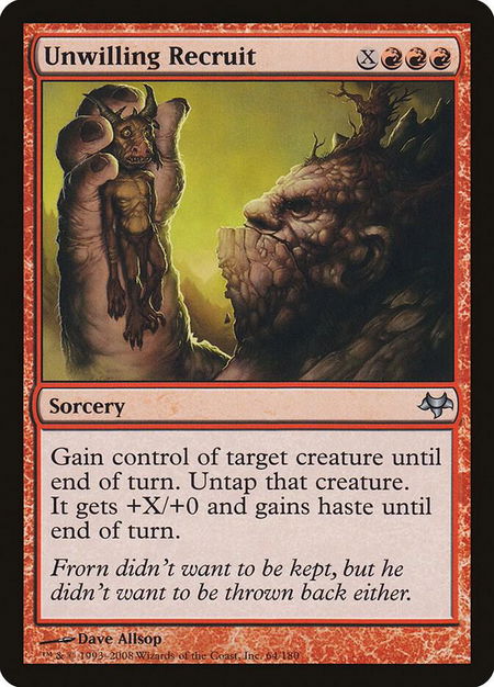 Unwilling Recruit - Eventide Magic: The Gathering trading card