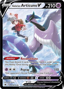 Galarian Articuno V - SWSH10: Astral Radiance Trainer Gallery (SWSH10:TG) #TG16/TG30 - Ultra Rare Pokémon Trading Card