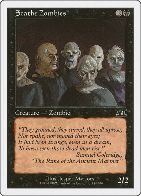 Scathe Zombies - Classic Sixth Edition Magic: The Gathering trading card