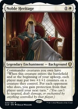 Noble Heritage - Commander Legends: Battle for Baldur's Gate Magic: The Gathering trading card