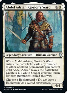 Abdel Adrian, Gorion's Ward - Commander Legends: Battle for Baldur's Gate (CLB) #2 - Uncommon Magic: The Gathering Trading Card