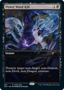 Power Word Kill - Game Day & Store Championship Promos (GAME) #1 - Promo Magic: The Gathering Trading Card