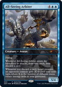 All-Seeing Arbiter - Game Day & Store Championship Promos (GAME) #3 - Promo Magic: The Gathering Trading Card