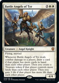 Battle Angels of Tyr - Commander Legends: Battle for Baldur's Gate (CLB) #9 - Mythic Magic: The Gathering Trading Card