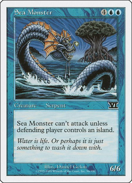 Sea Monster - Classic Sixth Edition Magic: The Gathering trading card