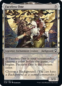 Faceless One - Commander Legends: Battle for Baldur's Gate (CLB) #1 - Common Magic: The Gathering Trading Card