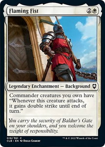 Flaming Fist - Commander Legends: Battle for Baldur's Gate (CLB) #18 - Common Magic: The Gathering Trading Card
